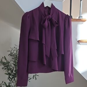 Gracia Layered Neck Tie Top